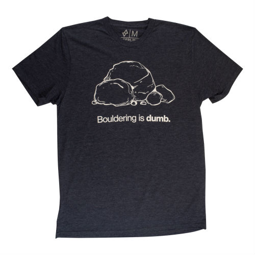 Bouldering is Dumb T-Shirt, BL, M, XS